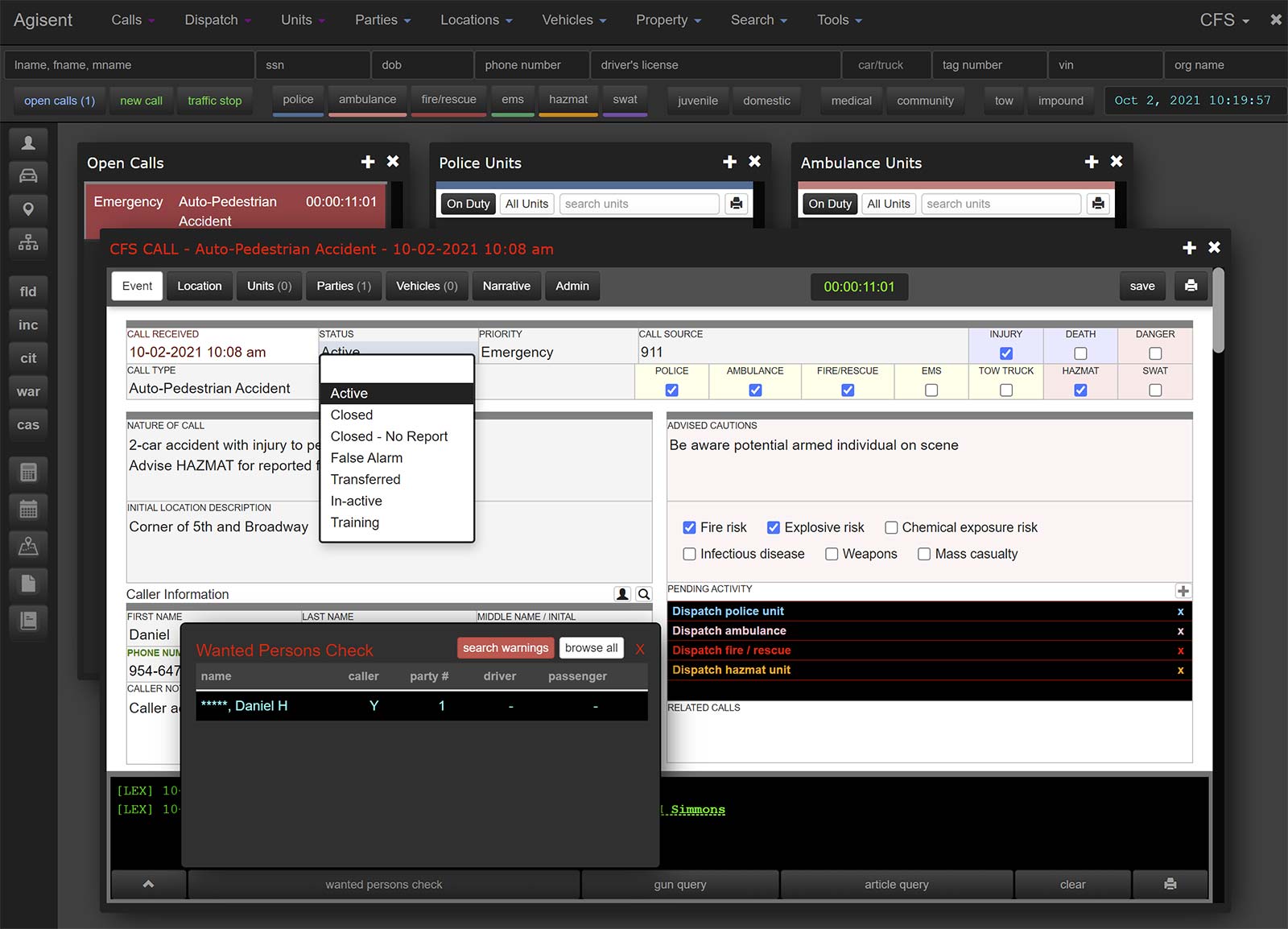Complex enterprise application running in browser with embedded AI and real-time client-server integration on the FGL platform